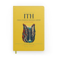 Thumbnail for Ithaca Tompkins Regional Airport (ITH) design on yellow notebook