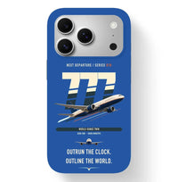 Thumbnail for Boeing 777-200LR design on blue magsafe iphone case