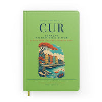 Thumbnail for Curaçao International Airport (CUR) design on light green notebook