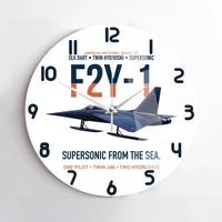 Thumbnail for F2Y-1 Sea Dart Supersonic from the Sea design on white no frame wall clock