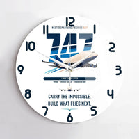 Thumbnail for Boeing 747-400 Dreamlifter design on white no frame wall clock