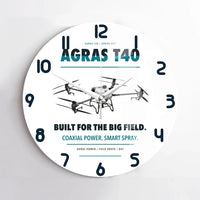 Thumbnail for DJI Agras T40 design on white no frame wall clock
