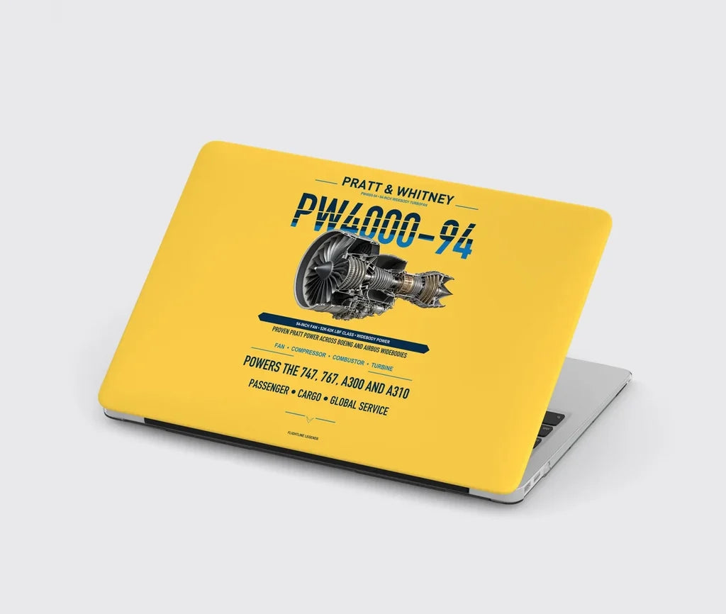 PW4000-94 design on yellow MacBook case