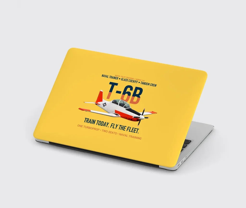 T-6B Texan II Naval Aviator Training design on yellow MacBook case