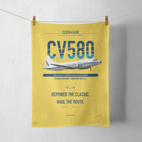 Thumbnail for Convair 580 design on yellow towel