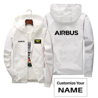 Thumbnail for Customisable Airbus & Text Windbreaker - view 3