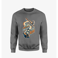 Thumbnail for The Lens Waits For The Perfect Bank design on gray sweatshirt