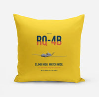Thumbnail for RQ-4B Global Hawk design on yellow pillow