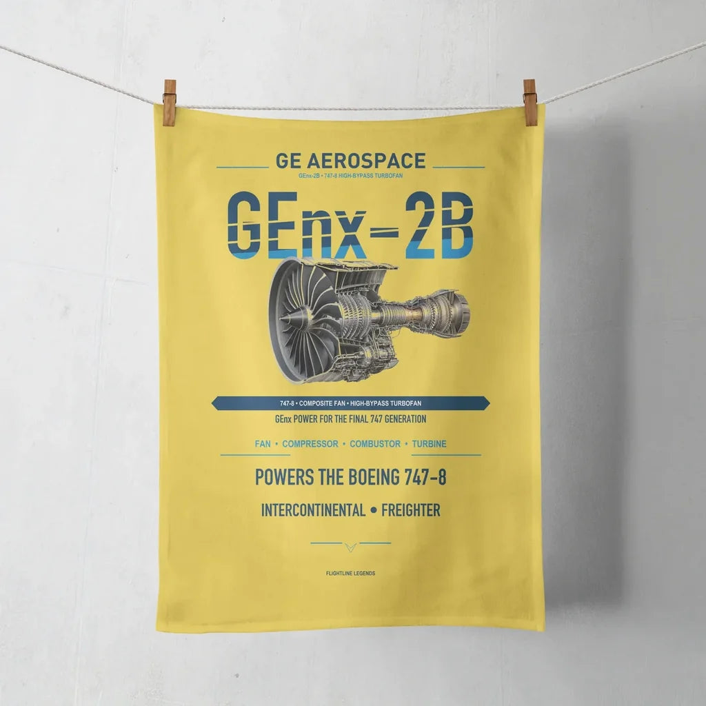 GEnx-2B design on yellow towel