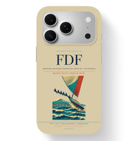 Thumbnail for Fort-de-France Airport (FDF) design on beige iPhone 17 Pro MagSafe case