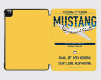 Thumbnail for Cessna Citation Mustang design on yellow ipad tablet case