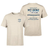 Thumbnail for Cessna Citation M2 Gen2 design on beige double-side t-shirt, double-side print