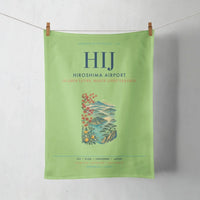 Thumbnail for Hiroshima Airport (HIJ) design on light green towel