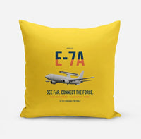 Thumbnail for E-7A Wedgetail design on yellow pillow