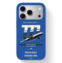 Thumbnail for Boeing 777-200ER design on blue magsafe iphone case
