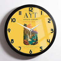 Thumbnail for Antalya Airport AYT Wall-Clock Framed - Yellow