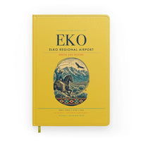Thumbnail for Elko Regional Airport (EKO) design on yellow notebook