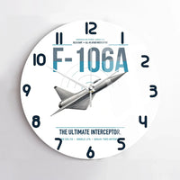 Thumbnail for F-106A Delta Dart design on white no frame wall clock