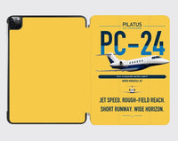 Thumbnail for Pilatus PC-24 design on yellow ipad tablet case