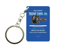 Thumbnail for TRENT XWB-84 Key Chain design on blue key chain