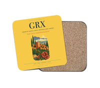 Thumbnail for Federico García Lorca Granada-Jaén Airport (GRX) design on yellow 1 piece coaster