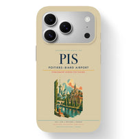 Thumbnail for Poitiers Airport (PIS) design on beige iPhone 17 Pro MagSafe case
