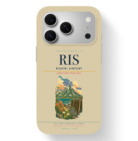 Thumbnail for Rishirifuji Airport (RIS) design on beige iPhone 17 Pro MagSafe case