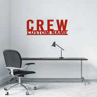 Thumbnail for Customisable CREW & Text Metal Sign - view 3
