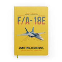 Thumbnail for F-A-18E Super Hornet design on yellow notebook