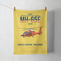 Thumbnail for Airbus MH-65E Dolphin design on yellow towel