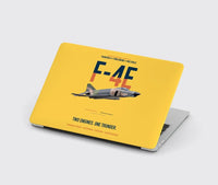 Thumbnail for F-4E Phantom II Two Engines One Thunder design on yellow MacBook case