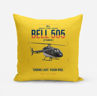 Thumbnail for Bell 505 Jet Ranger X design on yellow pillow