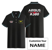 Thumbnail for Customisable Airbus A380 Polo Shirt - view 3