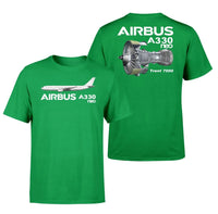 Thumbnail for Airbus A330neo & Trent 7000 Engine Designed Double-Side aviation t-shirt