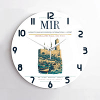 Thumbnail for Monastir Habib Bourguiba International Airport (MIR) design on white no frame wall clock