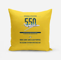 Thumbnail for Cessna Citation 550 - Citation II design on yellow pillow