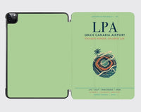 Thumbnail for Gran Canaria Airport (LPA) design on light green ipad tablet case
