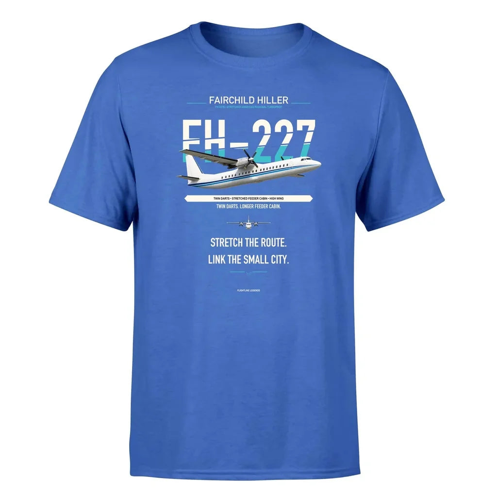 Fairchild Hiller FH-227B design on blue single side