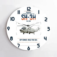 Thumbnail for Sikorsky SH-3H Sea King design on white no frame wall clock