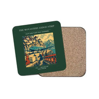 Thumbnail for The Monastery Ledge Strip - Designed Coasters design on dark green 1-piece