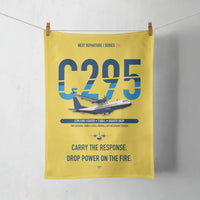 Thumbnail for Airbus C295 Firefighter design on yellow towel