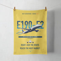 Thumbnail for Embraer E190-E2 design on yellow towel
