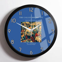 Thumbnail for VINTAGE G4184 - The Galley Breakfast - Designed Wall Clocks design on blue framed