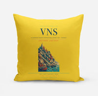 Thumbnail for Lal Bahadur Shastri International Airport (VNS) design on yellow pillow