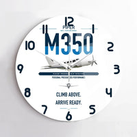 Thumbnail for Piper M350 design on white no frame wall clock