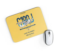 Thumbnail for Cessna 180J Skywagon design on yellow rectangle mouse pad