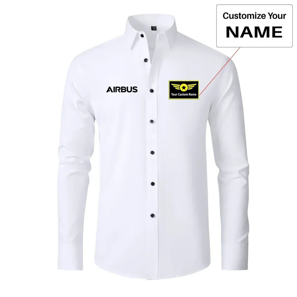 Customisable Airbus & Text Shirt - view 3