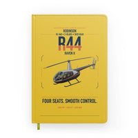 Thumbnail for Robinson R44 Raven II design on yellow notebook