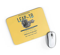 Thumbnail for CFM LEAP-1B design on yellow rectangle mouse pad