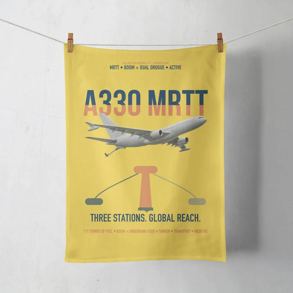 Airbus A330 MRTT design on yellow towel